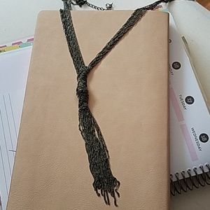 Dark silver necklace
